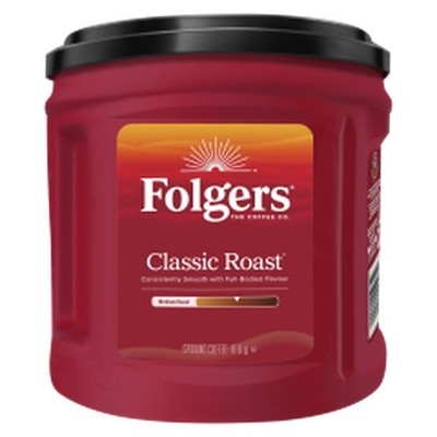 Folgers Classic Roast Ground Coffee, 6 x 816g - Case Pack - New