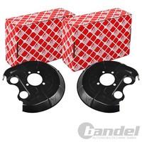 2X Febi Spritzbleche Bremsscheiben Hinten Passend FÜR Opel Signum Vectra Saab
