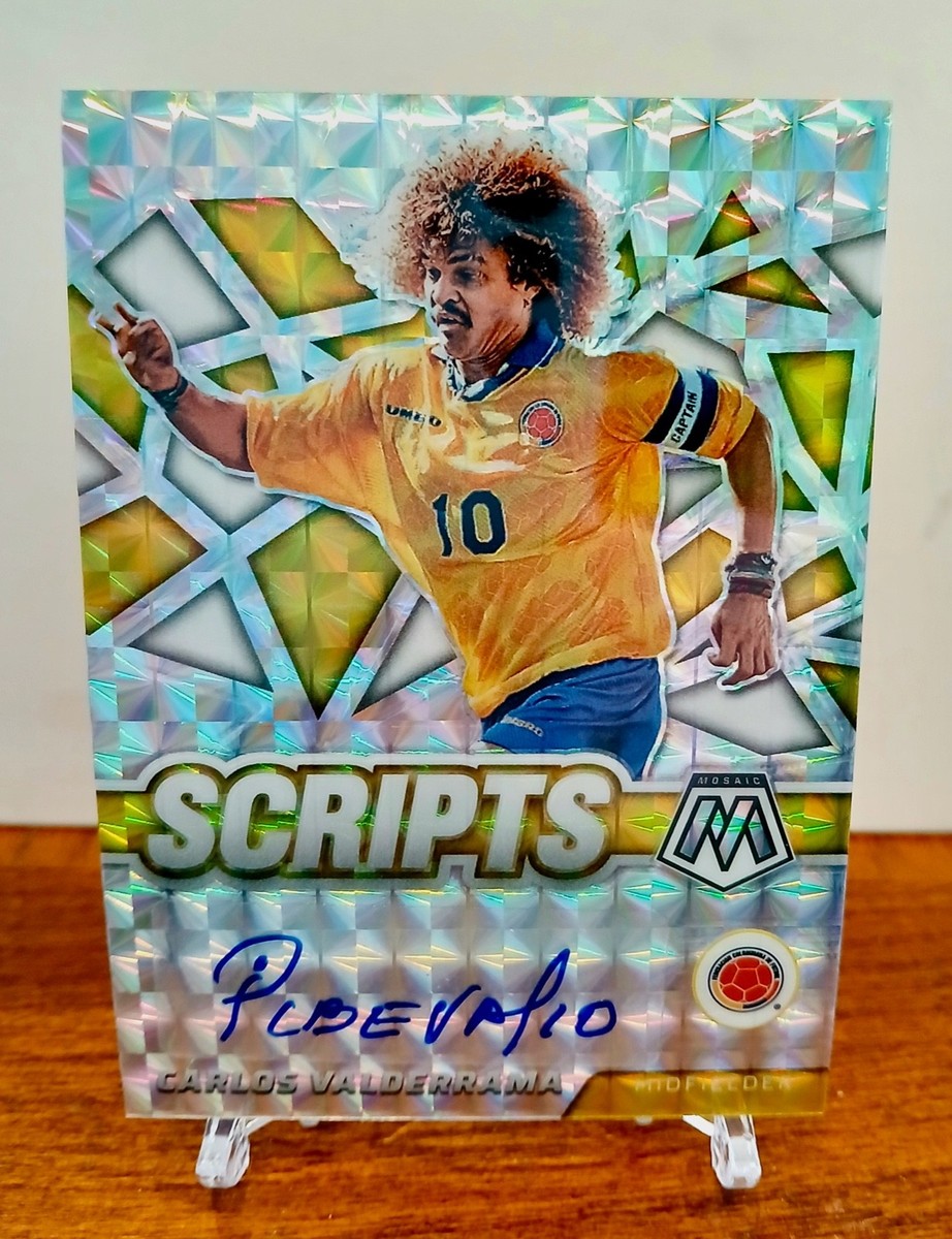 Carlos Valderrama Panini Mosaic Road to World Cup Colombia Scrips