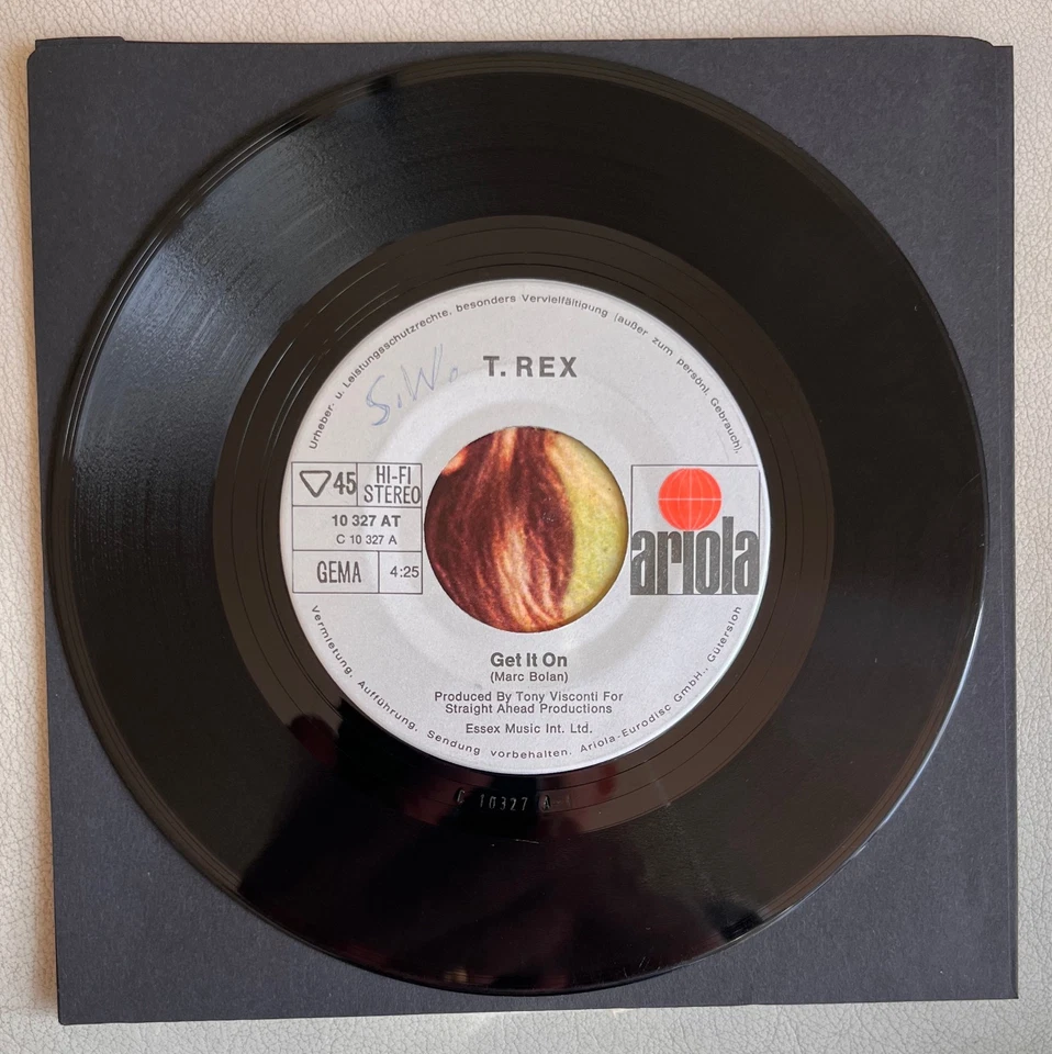 T. REX - Get It On German 7" Single 10327AT   VG / VG - Image 3 of 4