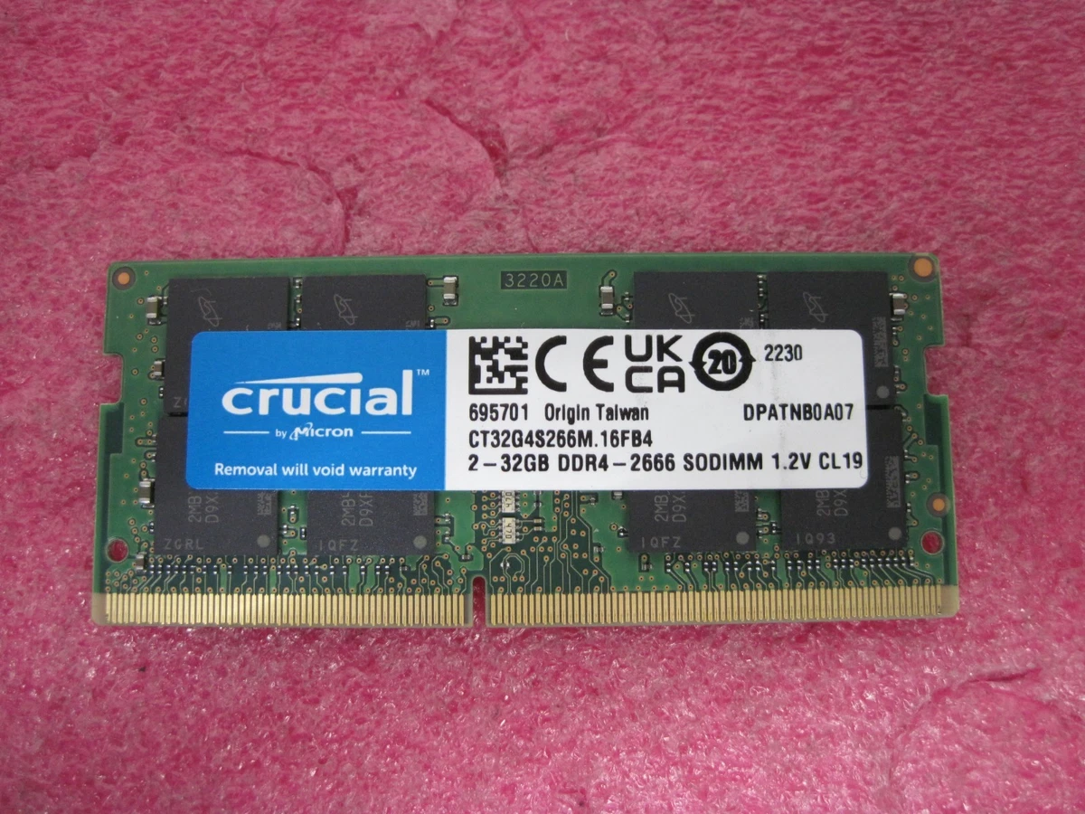 Crucial DDR4 SDRAM 32 GB Total Capacity Memory (RAM) for sale - eBay