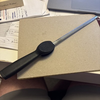 Farberware EZ Angle Bolster 2 Step Knife Sharpening Steel 15 Degree & 20 Degree