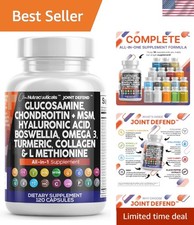 1500mg with Turmeric Curcumin, Collagen, Hyaluronic Acid, Omega 3   Joint Hea...