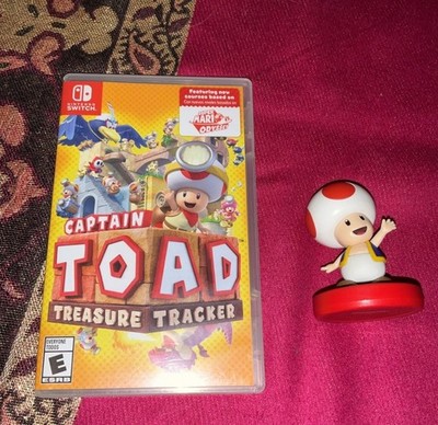 Captian Toad: Treasure Tracker Nintendo Switch Game + Toad Amiibo Lot Of 2