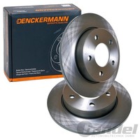 2X Denckermann Bremsscheiben 265Mm Voll Hinten Passend FüR Mazda 3