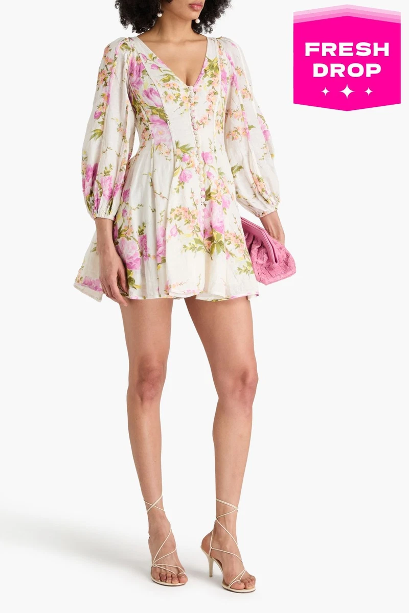 zimmermann short dress sale Dress Clearance Zimmermann Heathers Flounce Short Dress Garden Floral ZIMMERMANN  Short Dresses For Women For Sale