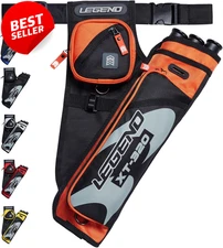 XT320 Archery Quiver Nylon Hip 3 Arrow Tubes Target Shooting Adjustable Belt US