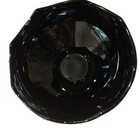 Vintage L.E. Smith Black Amethyst  6.50" Pedestal Candy Dish With Scalloped Edge — photo 2