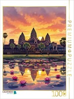 Puzzle Calvendo Angkor Wat - Temple Dans La Jungle | 1000 PièCes, Format Assembl