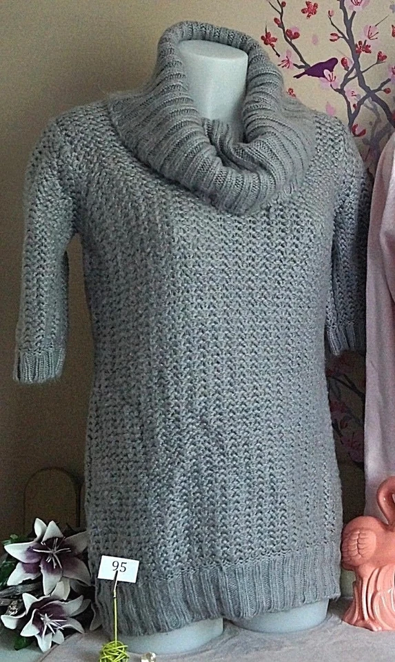 Vêtement occasion femme : Gros pull " Jennyfer " - T : 40 / 42 * - Photo 1/1