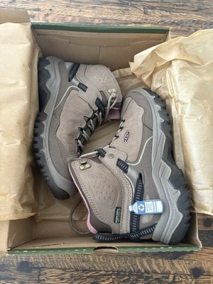 NEW KEEN Targhee IV Mid Waterproof Women s Hiking Boots Brindle Rose 7.0