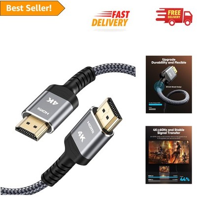 10FT High-Speed HDMI 2.0 Cable with Ethernet and HDR for Gaming and Streaming
