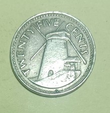 MONEDA 25 CENTAVOS  Dólar de Barbados 1978 BARBADOS