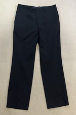 Alfani Regular Slim Fit Navy Blue Tuxedo Dress Pants 34x32 NWT