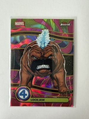 2026 Topps Finest Fantastic Four Lockjaw Neon Purple Lava Refractor /75 #BL-051