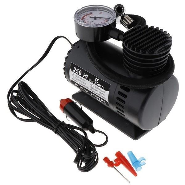 Psi Mini Compressore Aria 12V Auto Pompa Portatile Gonfiatore Pneumatici con Manometro - Miniatura 5