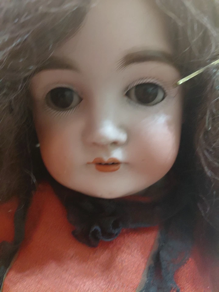 German Doll 1903 Bisque 24 " Human Hair - Image 3 of 4
