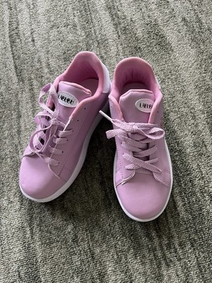 Labubu**moderner Sneaker, Laufschuh, Schnürschuh, lila-rosé, Gr 33 , Lederimitat