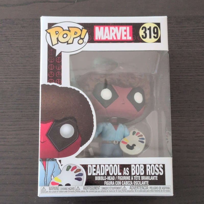 Funko Pop! Marvel Deadpool as Bob Ross #319 Vinyl Bobble-Head Figure