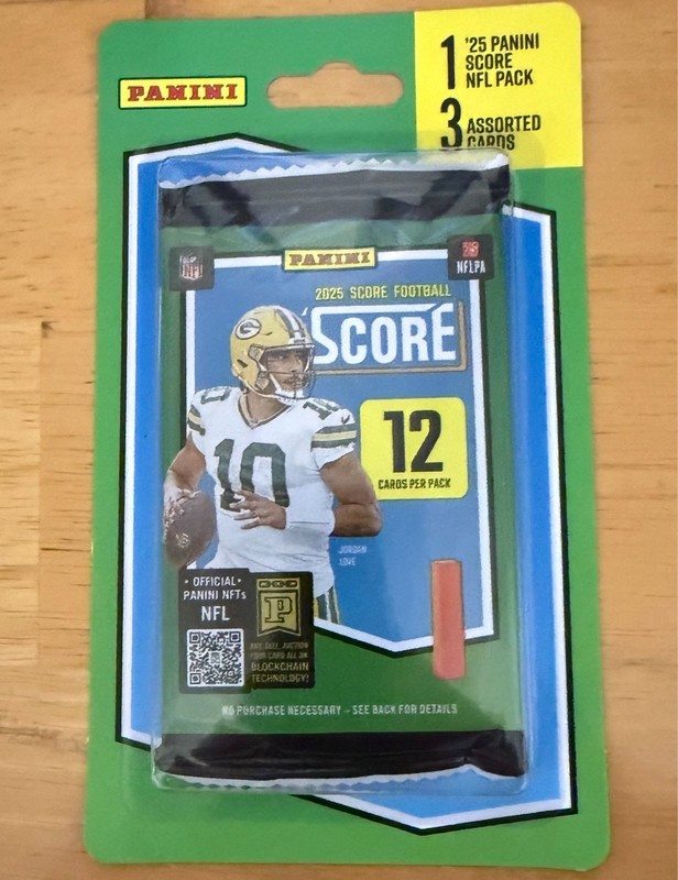 2025  SCORE FOOTBALL PACK UNOPENED 15-CARDS  ROOKIES & STARS