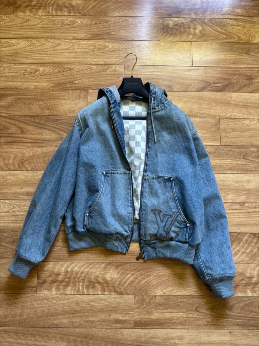Louis Vuitton Blue Denim Coats, Jackets & Vests for Men for Sale