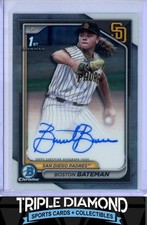 2024 Bowman Draft Chrome 1st Boston Bateman Prospect Autograph Auto Padres E246
