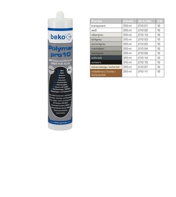 beko Polymer SMP Pro10 310ml Universal Dichtstoff verschiedene Farben