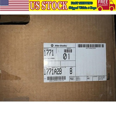 AB 1771-A2B 8-Slot Back Panel Mount Universal Input/Output Chassis US Free Tax