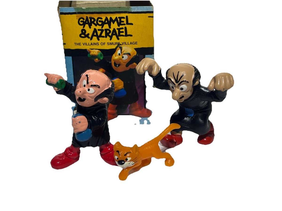 Smurfs Seen On TV Super Smurf Gargamel Azrael Cat Figures Schleich