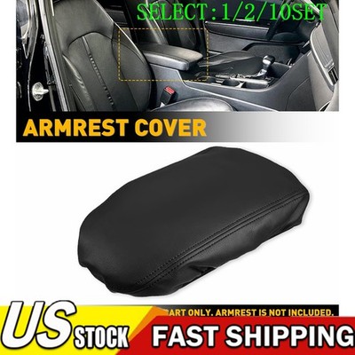 For Kia Optima 2016-19 2020 Leather Center Console Lid Armrest Cover Black 1~10X