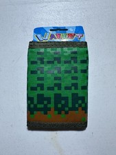 Minecraft Creeper Trifold Gamer Wallet, Green, Brand New