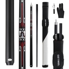 Pool Cue Stick with Case, 13mm Glass Fiber Pool Cue Stick, Pool Cue Kit, Bill...