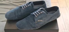 PRADA premium suede leather loafers size 10
