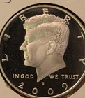 2009 s silver proof kennedy half dollar/90 percent