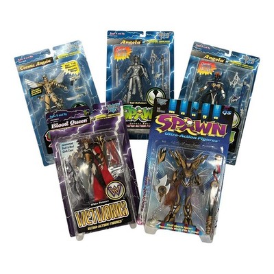 Five Female McFarlane Action Figures Angela Ltd. Ed. -Cosmic-Blood Queen-Goddess