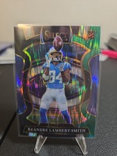 2025 Panini Select Keandre Lambert-Smith Concourse #3 Black & Green Prizm (RC)