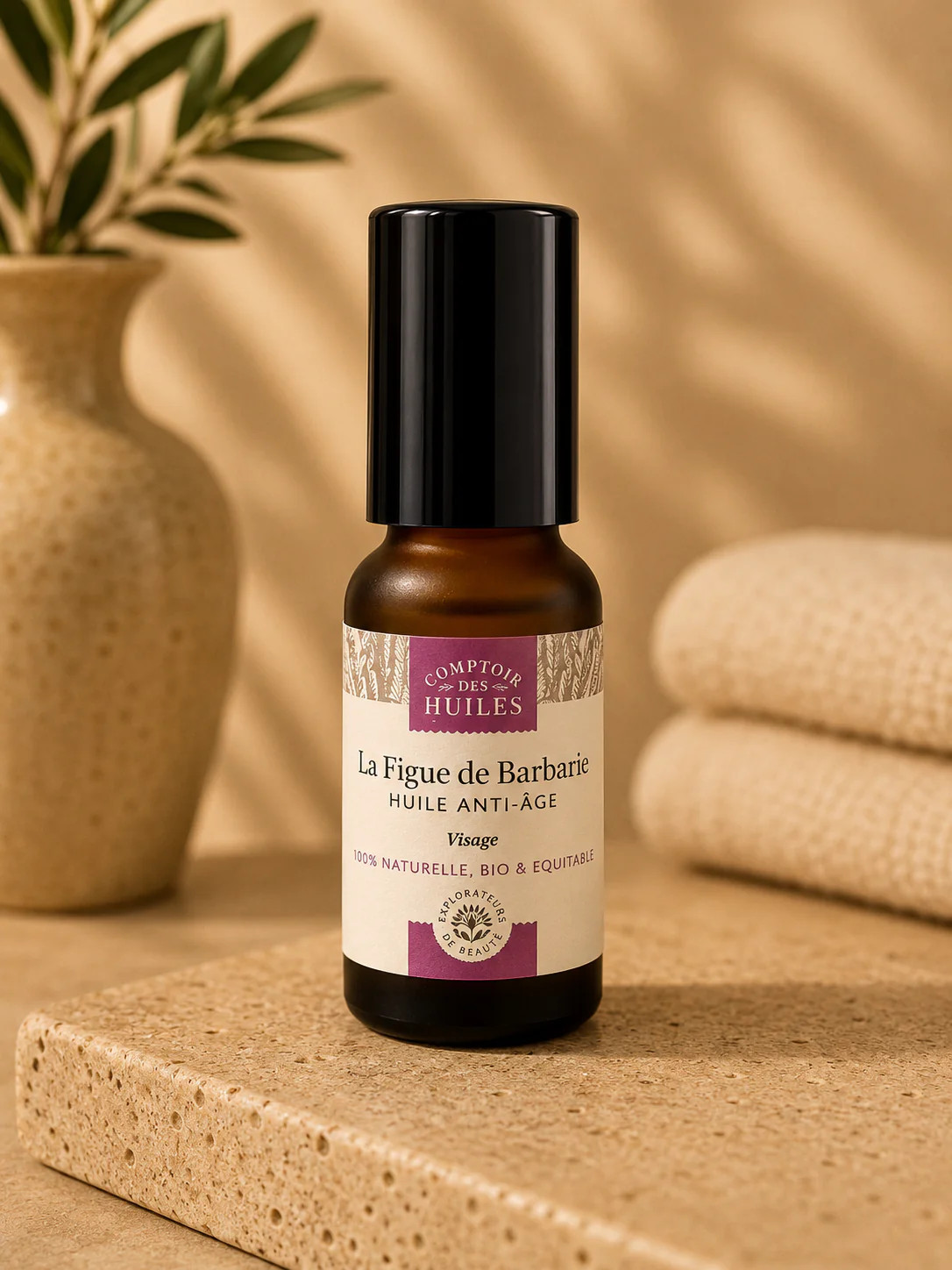 Huile de pépins de figue de barbarie bio sérum rides et ridules 30ml