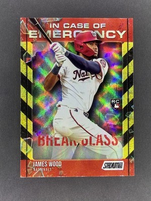 James Woods 2025 Topps Stadium Club - In Case of Emergency #ICE-11 MNT RC Nats
