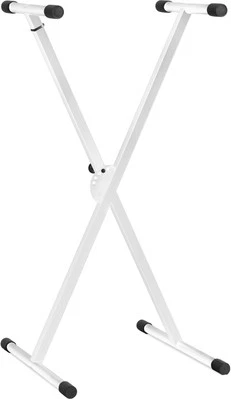 CLASSIC CANTABILE Stabil X Keyboard Ständer Stativ Stage Piano Stand Schere weiß klappbar Höhe