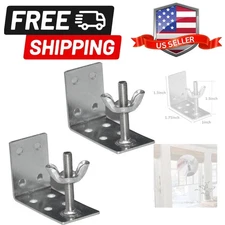 2pcs Mounting L Bracket and wingnut for Woven Wood or Bamboo Shade Universal ...