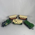 MATCHBOX 1978 NO. 43 STEAM LOCO NO 44 PASSENGER COACH LESNEY 1979 Tank Green Red