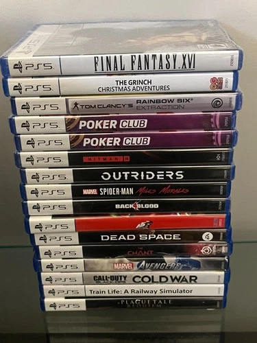 PS5 Game Lot 16 Games Final Fantasy XVI NEW + Spider-Man Miles Morales Hit Man