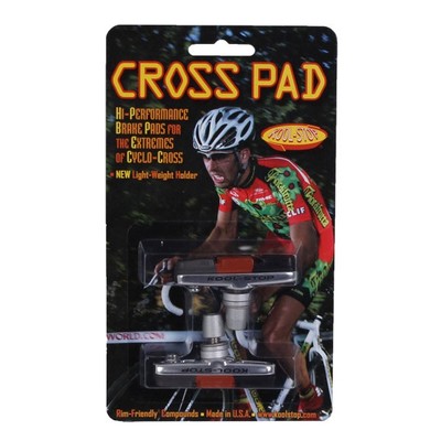 Kool Stop Cross Pads, Holder with Pads - Triple Pr