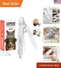 2-in-1 Dog  Cat Nail Clipper with Grinder - Dual Highlight LED Reduce Over-T...