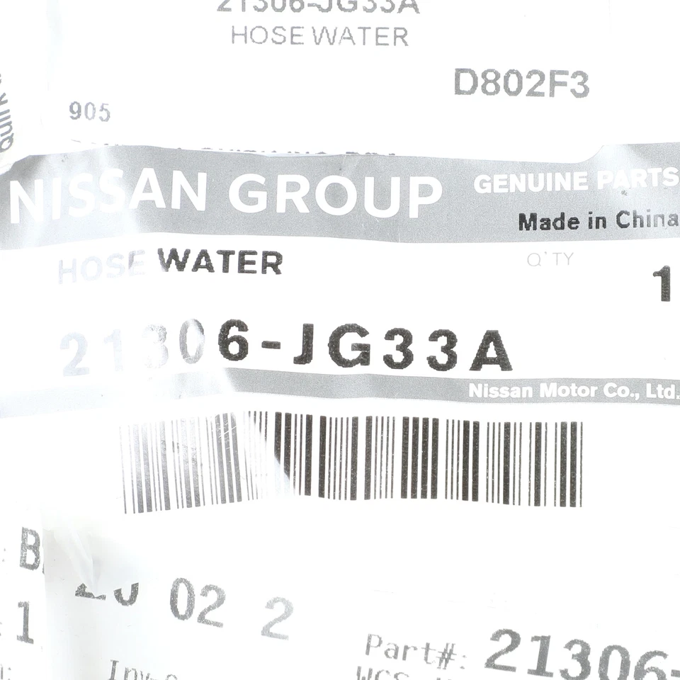 Manguera de refrigerante del motor Rogue Select 21306-JG33A nueva OEM Nissan 2008-2013 2014-2015 Foto 4 de 4