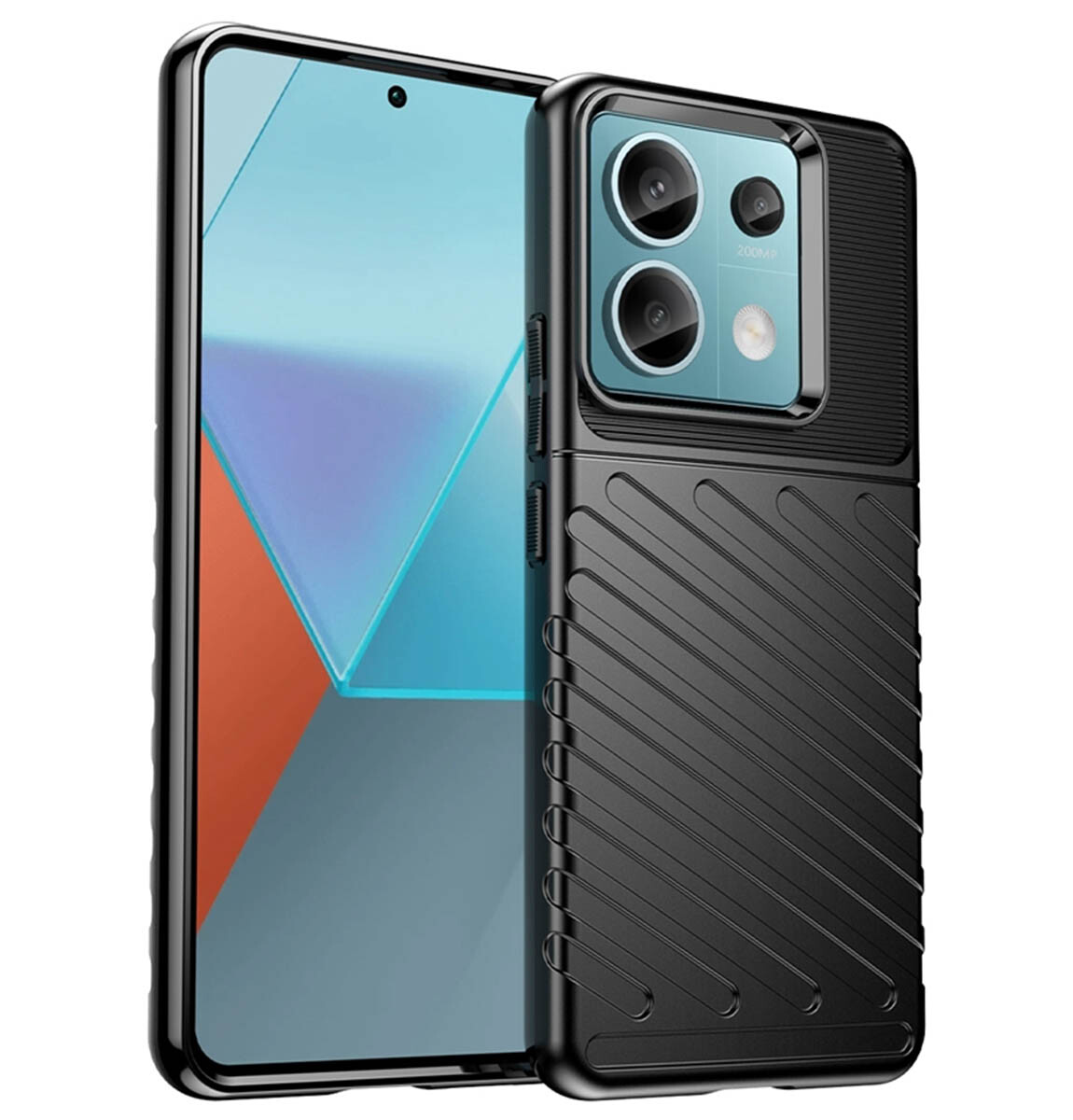 Cover Gel Flessibile Thunder Armor per Xiaomi Redmi Note 13 Pro 5G Colore Nera