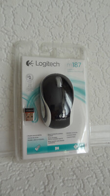 Logitech M187 Mini Maus schwarz