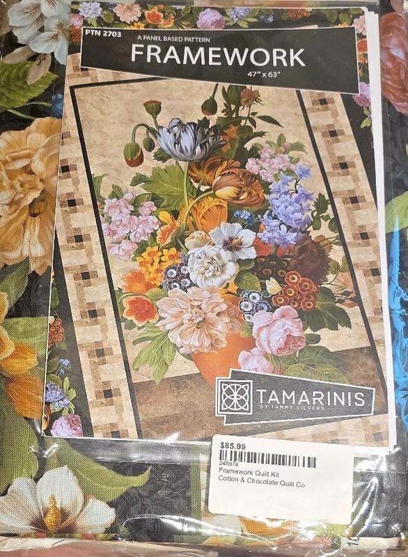 Tamarinis by Tammy Silvers Framework 47" x 63" Quilt Kit *Brand New*