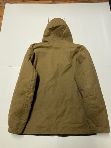 Schott Rancher Jacket Mens Large Brown Wool Lined Wax Cloth Canvas Western - Picture 5 of 5