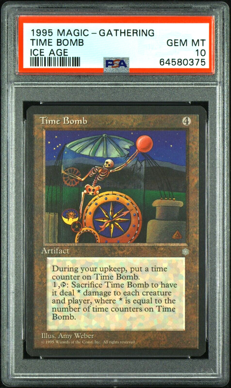1995 Magic The Gathering TIME BOMB PSA 10 MTG Ice Age T586